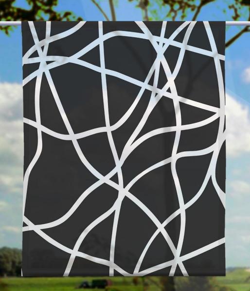 Moderna lines black, Scheibenhänger eckig